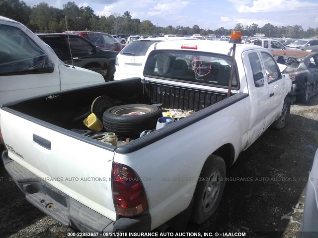 5TFTX4CN0FX055216 - 2015 TOYOTA TACOMA ACCESS CAB Weiß Foto 4