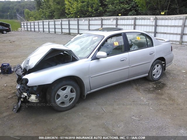 1G1NE52J016193669 - 2001 CHEVROLET MALIBU LS ვერცხლისფერი ფოტო 2
