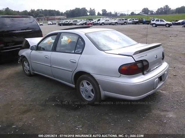 1G1NE52J016193669 - 2001 CHEVROLET MALIBU LS ვერცხლისფერი ფოტო 3