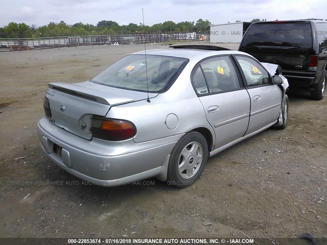 1G1NE52J016193669 - 2001 CHEVROLET MALIBU LS ვერცხლისფერი ფოტო 4
