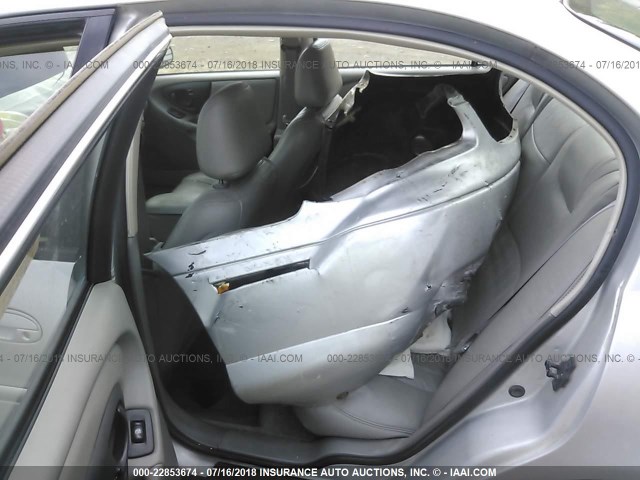 1G1NE52J016193669 - 2001 CHEVROLET MALIBU LS ვერცხლისფერი ფოტო 8