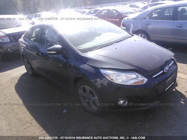1FADP3F25EL349870 - 2014 FORD FOCUS SE BLACK photo 1