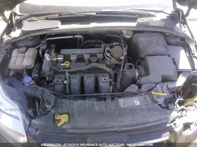 1FADP3F25EL349870 - 2014 FORD FOCUS SE BLACK photo 10