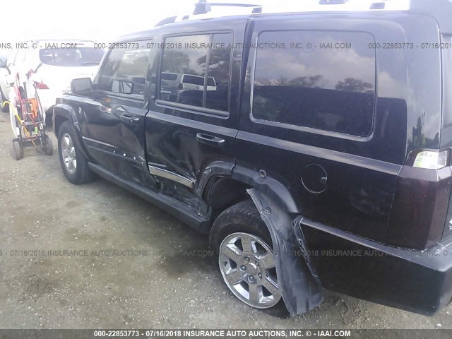 1J8HG58P27C528721 - 2007 JEEP COMMANDER LIMITED BLACK photo 6