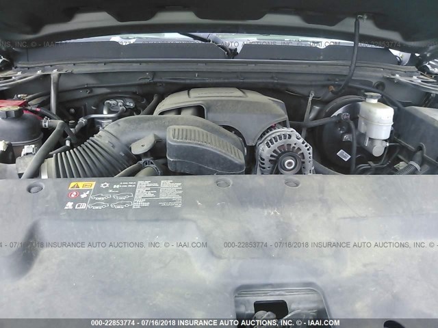 1GCRKSE7XDZ205894 - 2013 CHEVROLET SILVERADO K1500 LT GRAY photo 10