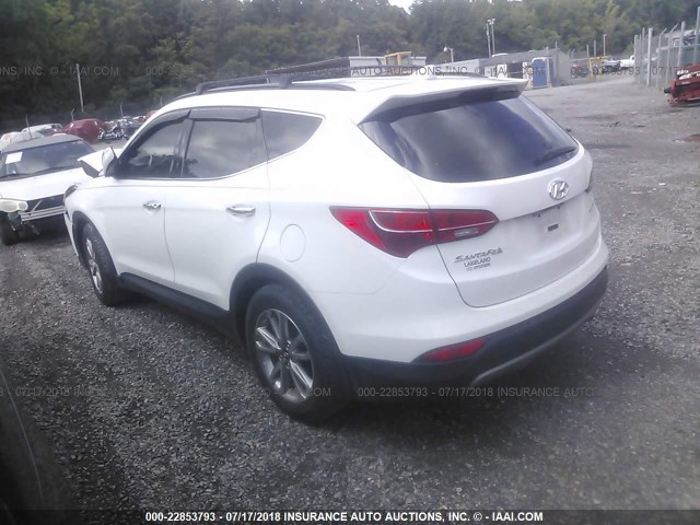 5XYZU3LA5FG260611 - 2015 HYUNDAI SANTA FE SPORT  WHITE photo 3