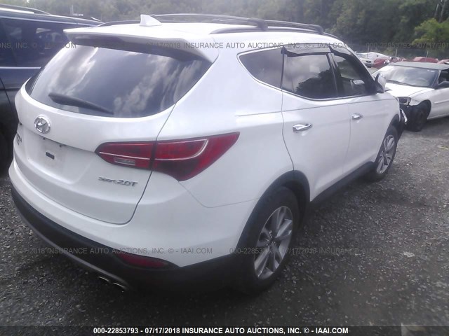 5XYZU3LA5FG260611 - 2015 HYUNDAI SANTA FE SPORT  WHITE photo 4