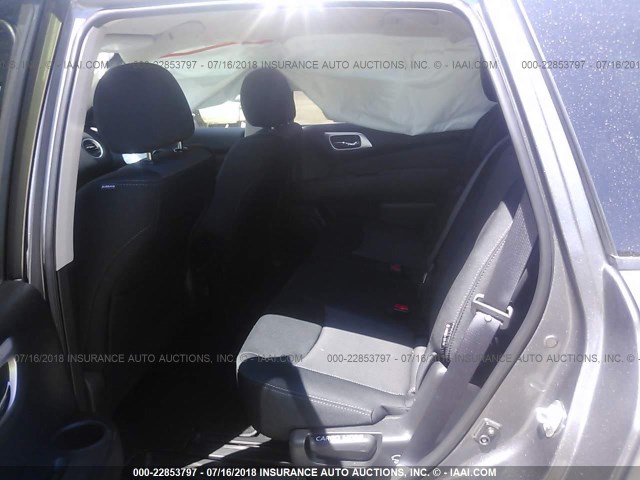 5N1DR2MM2JC604239 - 2018 NISSAN PATHFINDER S/SV/SL/PLATINUM GRAY photo 8