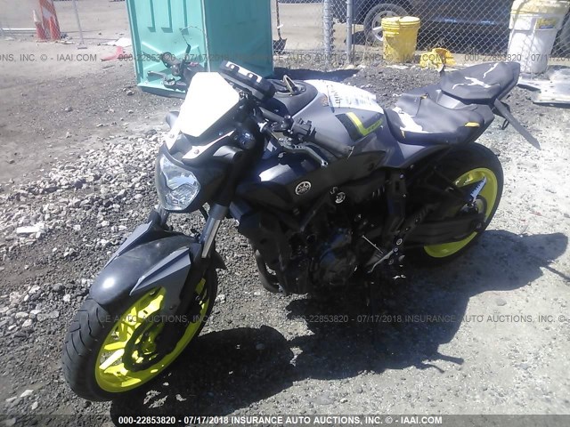 JYARM06E0GA008372 - 2016 YAMAHA FZ07 GRAY photo 2