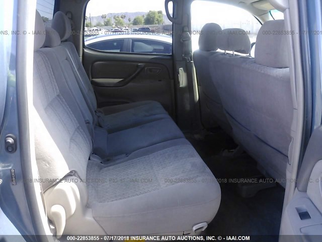 5TBET34166S560265 - 2006 TOYOTA TUNDRA DOUBLE CAB SR5 BLUE photo 8