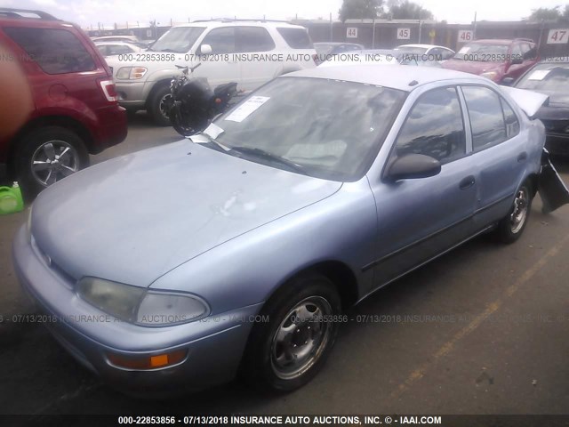 1Y1SK5369PZ073482 - 1993 GEO PRIZM LSI BLUE photo 2