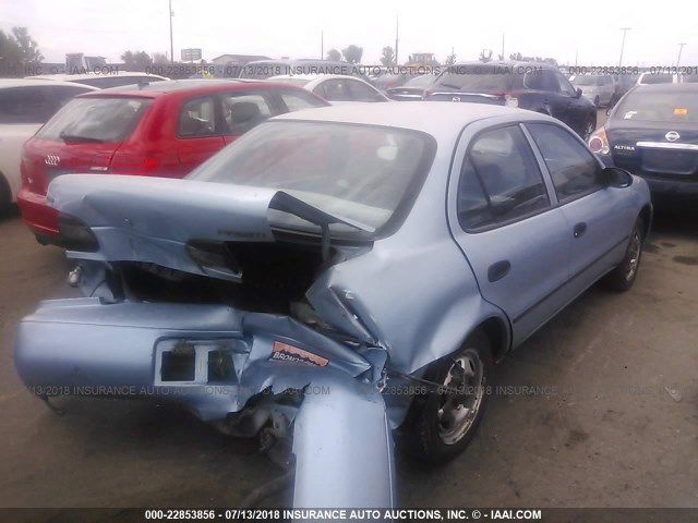 1Y1SK5369PZ073482 - 1993 GEO PRIZM LSI BLUE photo 4