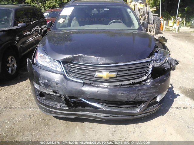 1GNKRFED7EJ217891 - 2014 CHEVROLET TRAVERSE LS GRAY photo 6