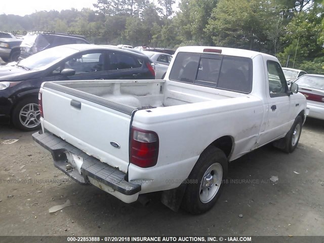 1FTYR10D82TA64581 - 2002 FORD RANGER WHITE photo 4