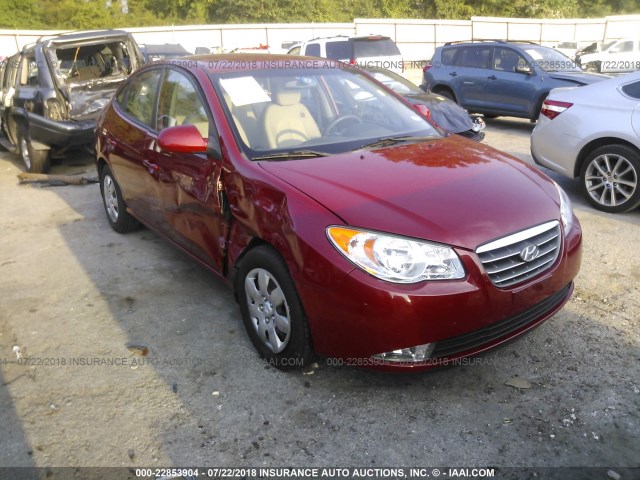 KMHDU46D39U618664 - 2009 HYUNDAI ELANTRA GLS/SE RED photo 1