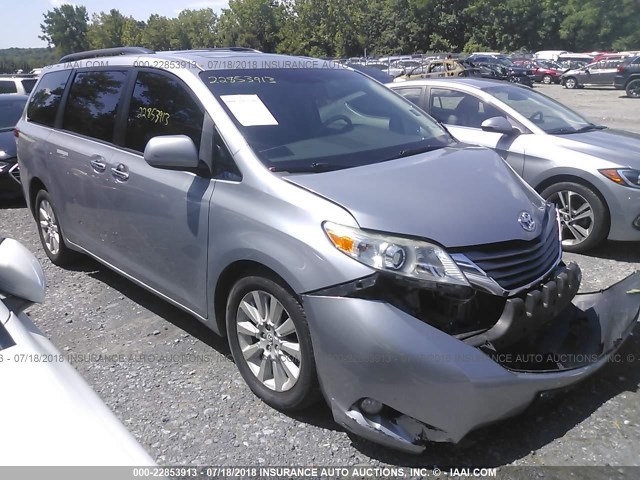 5TDDK3DC0BS002865 - 2011 TOYOTA SIENNA XLE/LIMITED SILVER photo 1