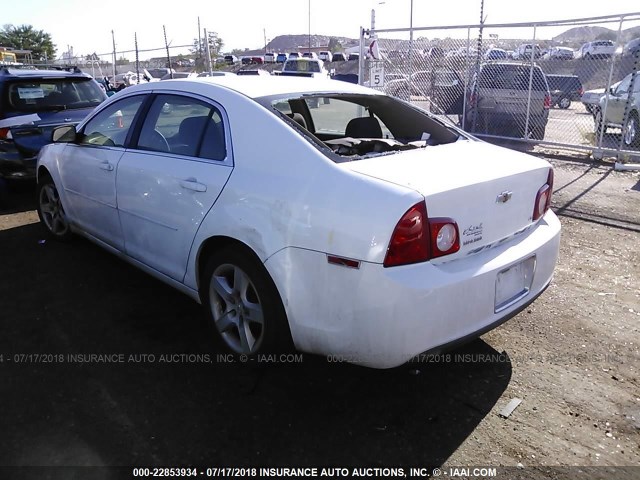 1G1ZG57B994234143 - 2009 CHEVROLET MALIBU LS Ақ фото 3