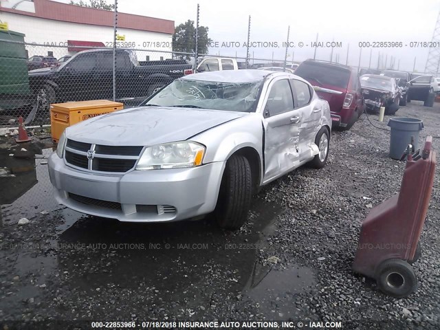 1B3CC4FB8AN169970 - 2010 DODGE AVENGER SXT SILVER photo 2