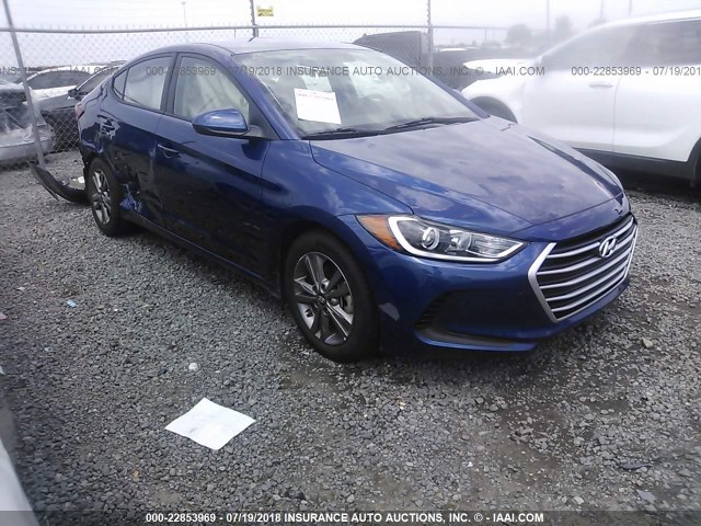 5NPD84LF9JH246034 - 2018 HYUNDAI ELANTRA SEL/VALUE/LIMITED BLUE photo 1