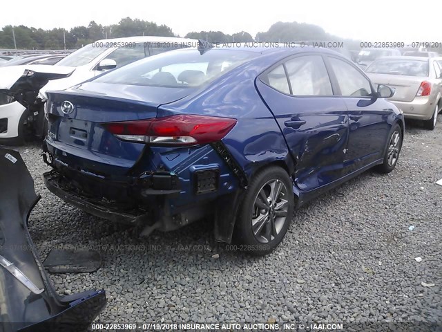 5NPD84LF9JH246034 - 2018 HYUNDAI ELANTRA SEL/VALUE/LIMITED BLUE photo 6