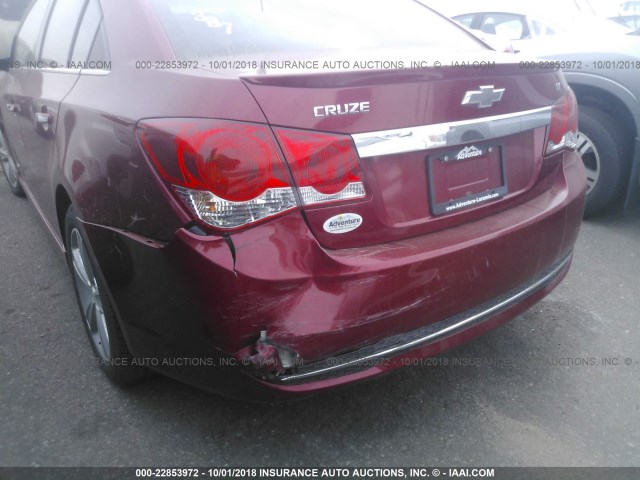 1G1PG5SCXC7158252 - 2012 CHEVROLET CRUZE LT MAROON photo 6