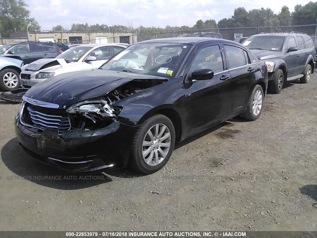 1C3CCBBB2CN113054 - 2012 CHRYSLER 200 TOURING BLACK photo 2