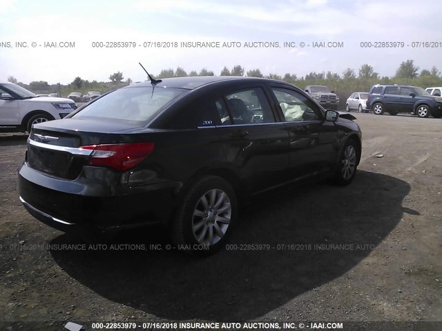 1C3CCBBB2CN113054 - 2012 CHRYSLER 200 TOURING BLACK photo 4