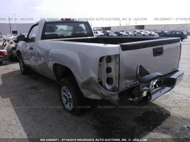 1GTEC14X68Z307688 - 2008 GMC SIERRA C1500 SILVER photo 3