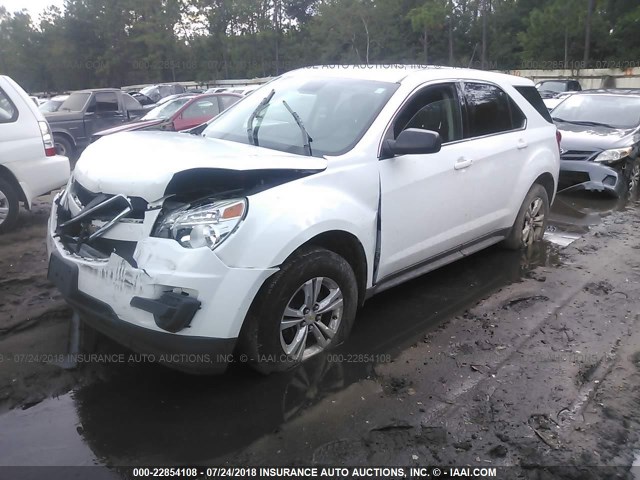 2GNALBEK2C6261490 - 2012 CHEVROLET EQUINOX LS WHITE photo 2