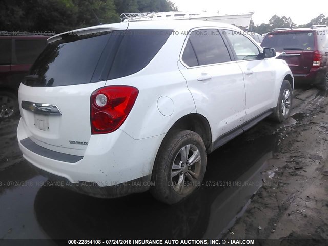 2GNALBEK2C6261490 - 2012 CHEVROLET EQUINOX LS WHITE photo 4