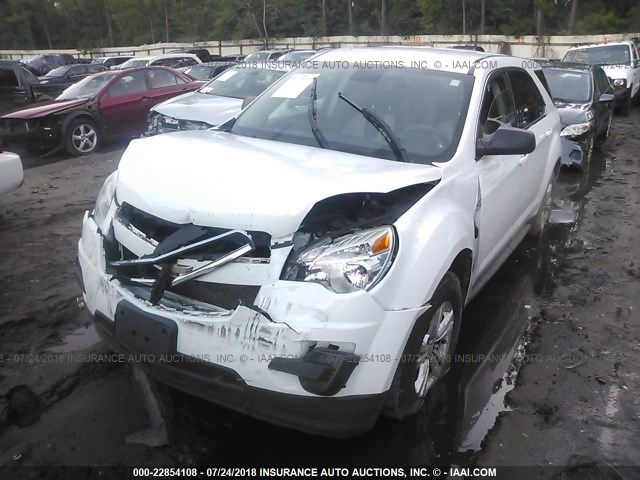 2GNALBEK2C6261490 - 2012 CHEVROLET EQUINOX LS WHITE photo 6