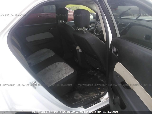 2GNALBEK2C6261490 - 2012 CHEVROLET EQUINOX LS WHITE photo 8