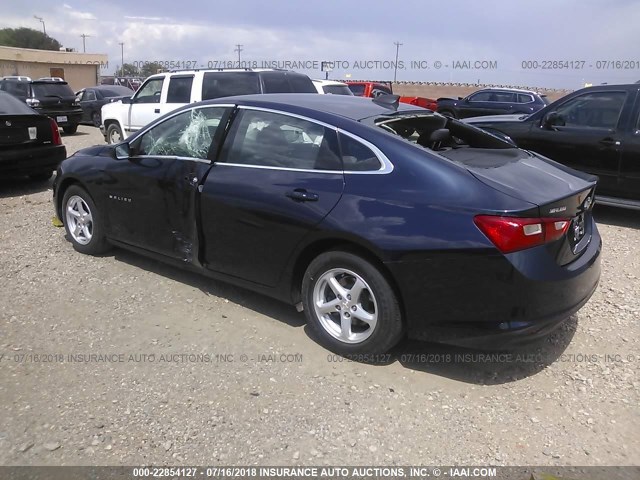 1G1ZB5ST8GF271782 - 2016 CHEVROLET MALIBU LS Қою көк фото 3