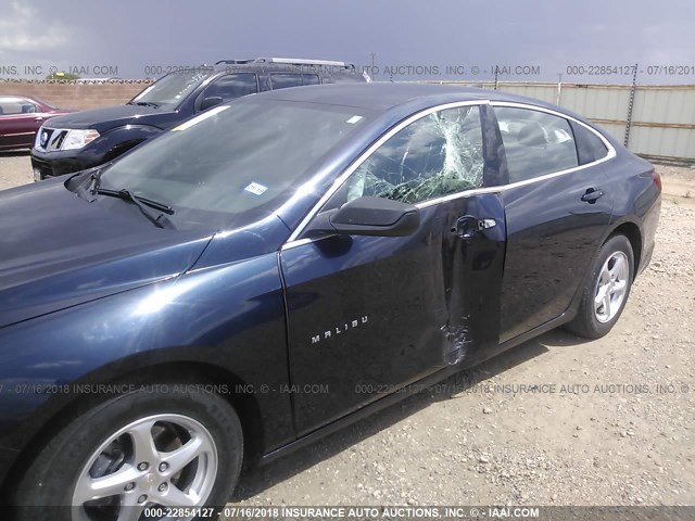 1G1ZB5ST8GF271782 - 2016 CHEVROLET MALIBU LS Қою көк фото 6