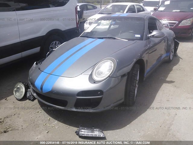 WP0AB2A90AS720282 - 2010 PORSCHE 911 CARRERA S/CARRERA 4S GRAY photo 2