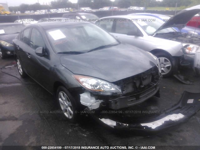 JM1BL1SF4A1149885 - 2010 MAZDA 3 I GRAY photo 1