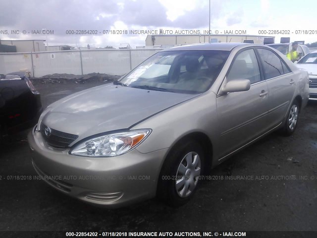 4T1BE32K83U774127 - 2003 TOYOTA CAMRY LE/XLE/SE 金色 照片 2