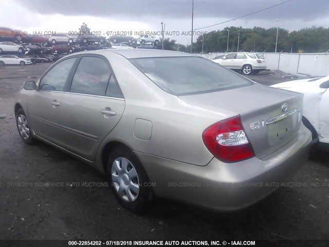 4T1BE32K83U774127 - 2003 TOYOTA CAMRY LE/XLE/SE 金色 照片 3