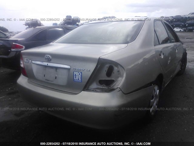 4T1BE32K83U774127 - 2003 TOYOTA CAMRY LE/XLE/SE 金色 照片 4