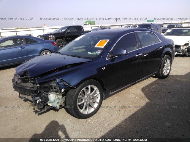 1G1ZK57748F209051 - 2008 CHEVROLET MALIBU LTZ 蓝色 照片 2