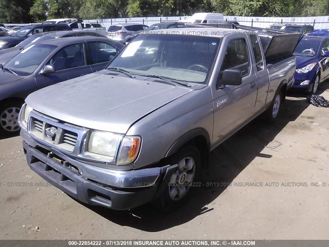 1N6DD26S0YC366350 - 2000 NISSAN FRONTIER KING CAB XE Pewter photo 2