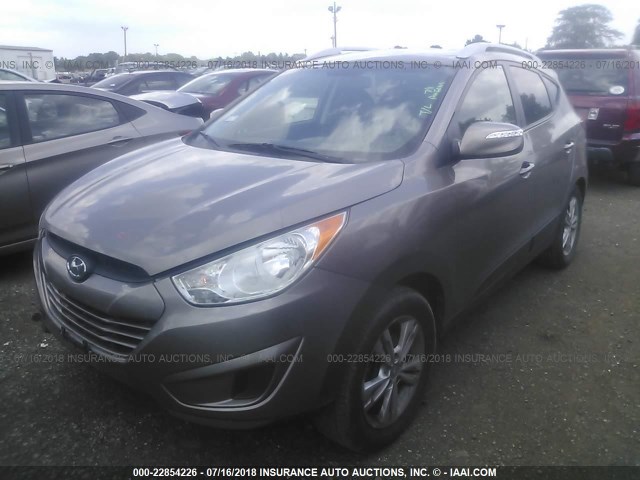 KM8JU3AC7CU455147 - 2012 HYUNDAI TUCSON GLS/LIMITED BROWN photo 2