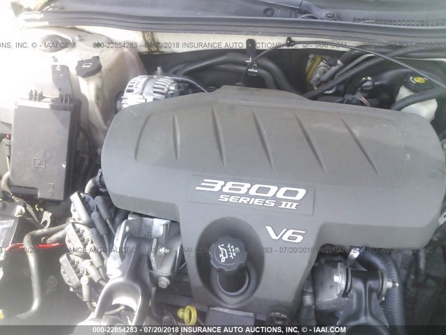 2G2WP522351349994 - 2005 PONTIAC GRAND PRIX WHITE photo 10