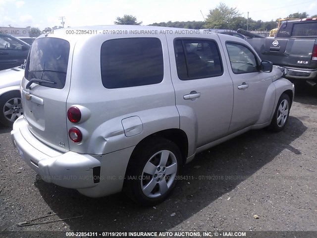 3GNDA13D17S640408 - 2007 CHEVROLET HHR LS ვერცხლისფერი ფოტო 4
