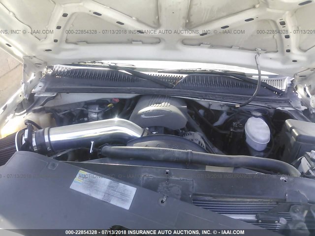 1GCEC14T83Z328967 - 2003 CHEVROLET SILVERADO C1500 WHITE photo 10