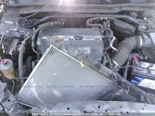 JHMCP26888C057332 - 2008 HONDA ACCORD EXL GRAY photo 10