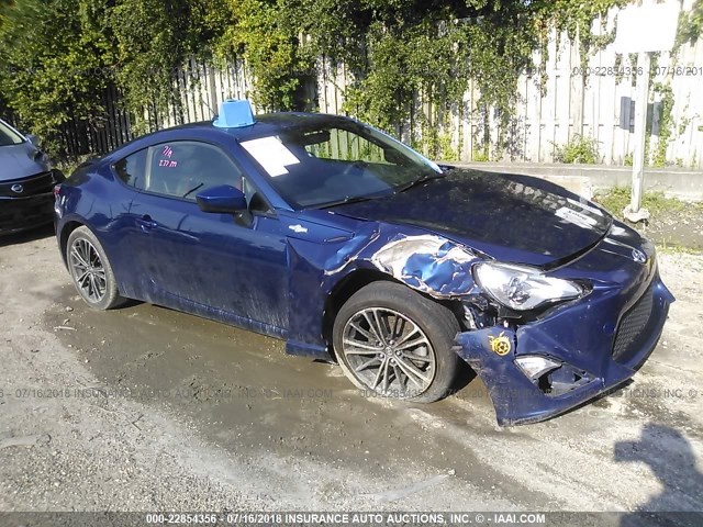 JF1ZNAA16D1726411 - 2013 TOYOTA SCION FR-S BLUE photo 1