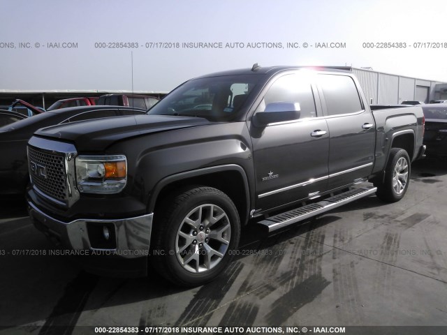 3GTP1VEC3EG288837 - 2014 GMC SIERRA C1500 SLT GRAY photo 2