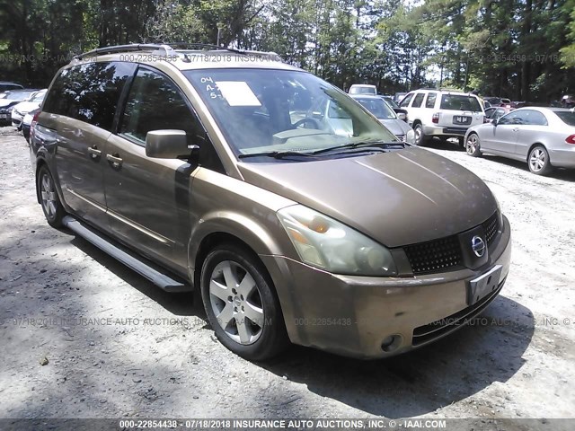 5N1BV28U14N317335 - 2004 NISSAN QUEST S/SE/SL BEIGE photo 1