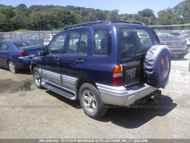 2CNBJ634816940025 - 2001 CHEVROLET TRACKER LT BLUE photo 3